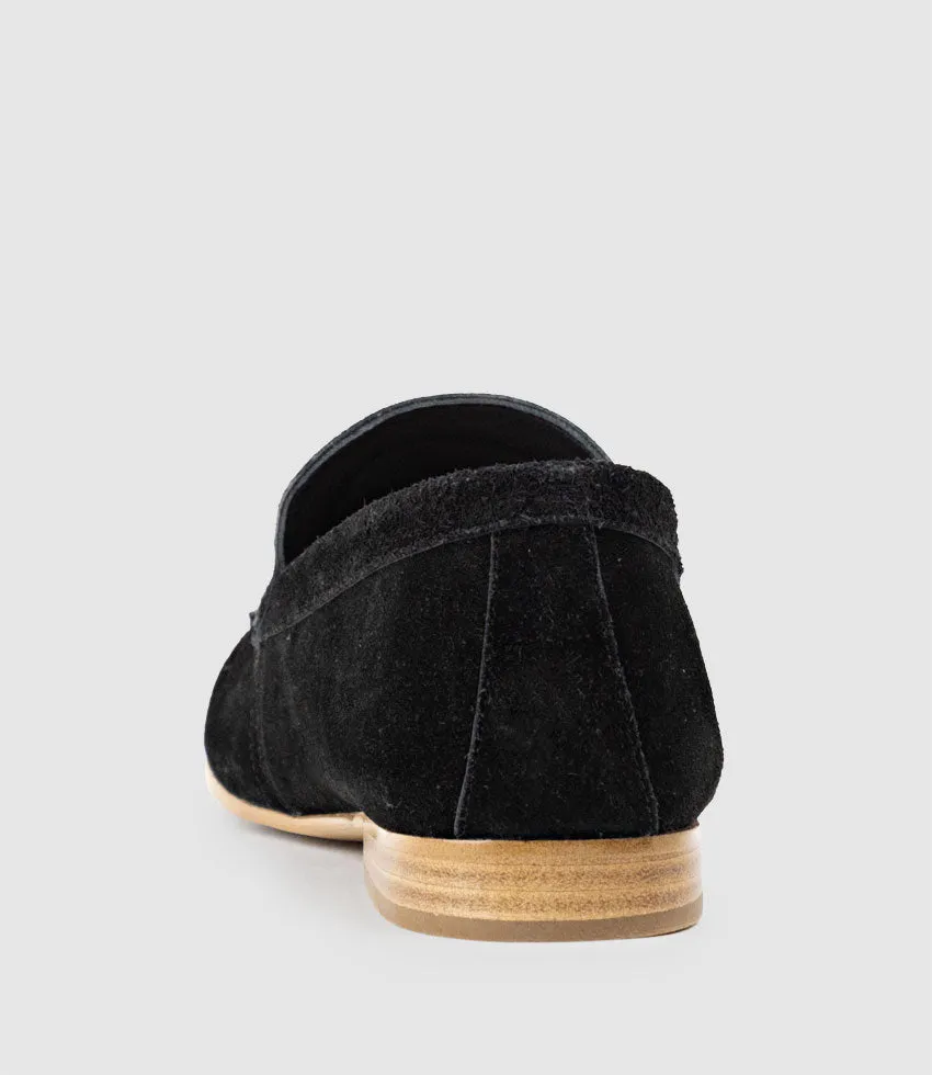 HALT Stitched Loafer in Black Suede sold by Edward Meller product image thumbnail 3