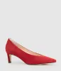 COSETTE55 Choked Up Pump in Cherry Suede sold by Edward Meller