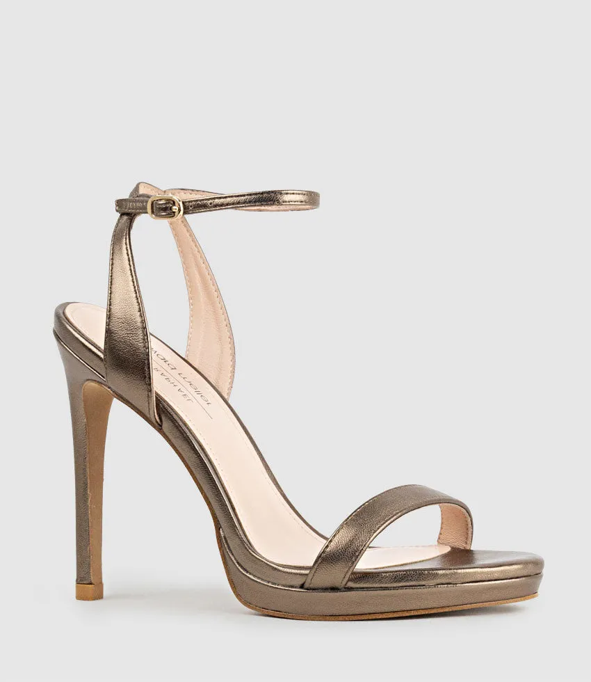 WHISPER110 Single Strap Platform Sandal in Bronze sold by Edward Meller product image thumbnail 2