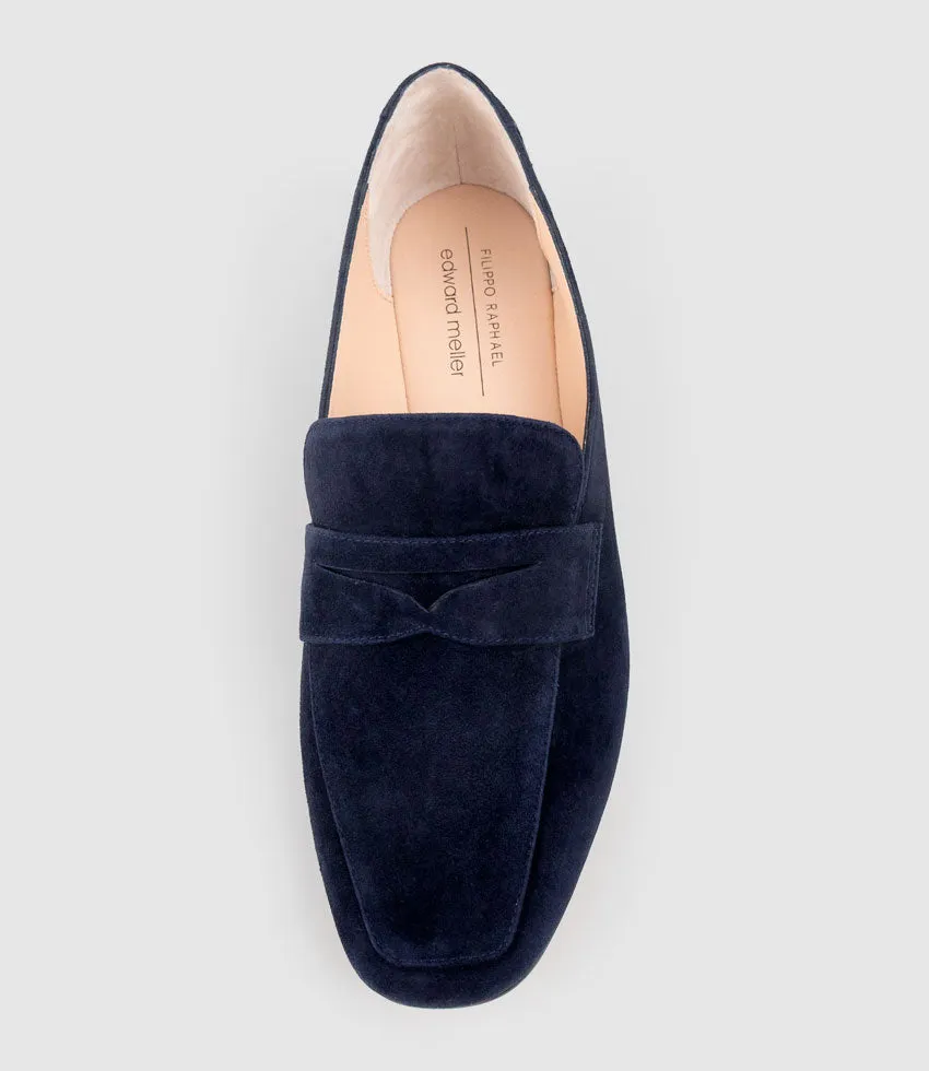FAXON Loafer in Navy Suede sold by Edward Meller product image thumbnail 4