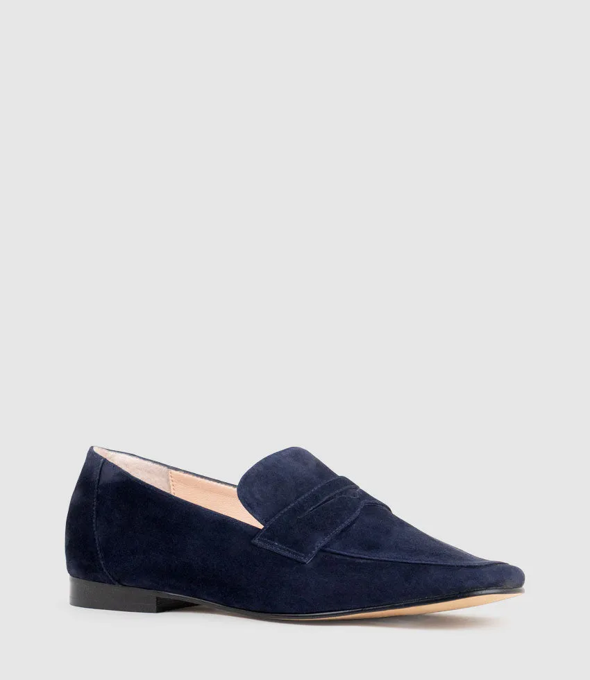 FAXON Loafer in Navy Suede sold by Edward Meller product image thumbnail 2