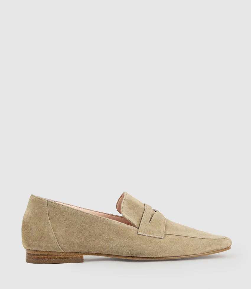 FAXON Loafer in Sahara Suede sold by Edward Meller