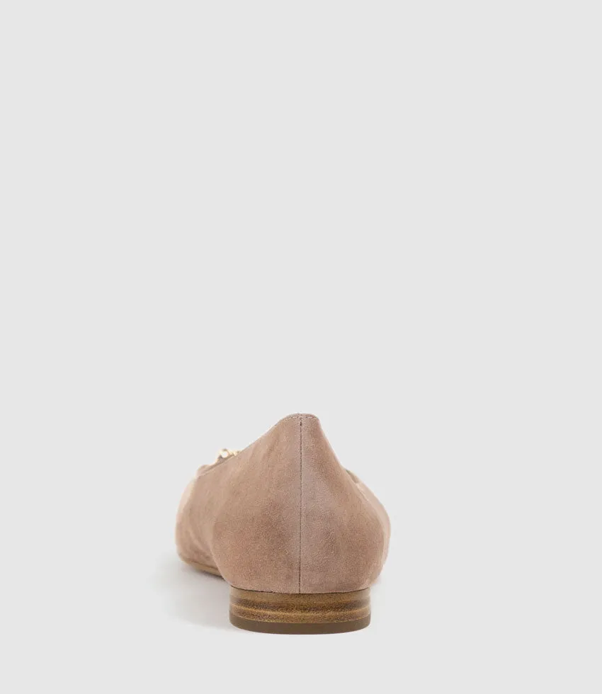 FRIA Ballet with Hardware in Nude Suede sold by Edward Meller product image thumbnail 3