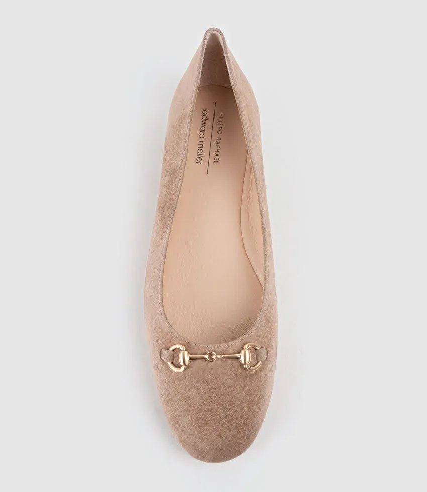 FRIA Ballet with Hardware in Nude Suede sold by Edward Meller product image thumbnail 4