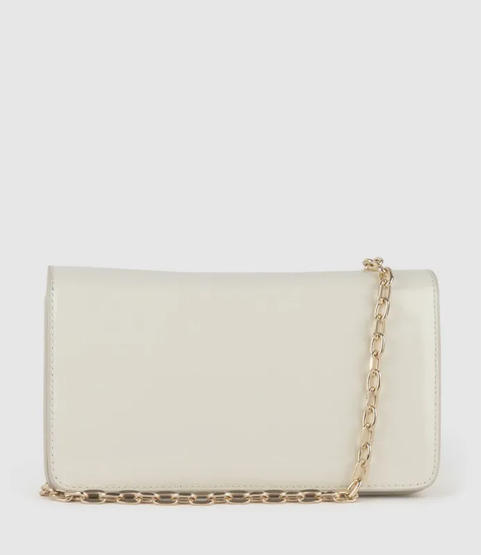NYX Evening Bag in Offwhite Patent sold by Edward Meller