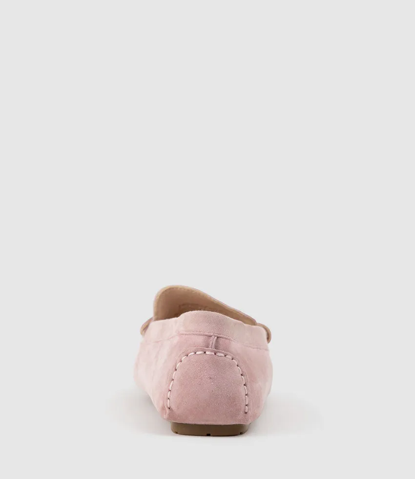GRACEY Driving Moccasin in Petal Suede sold by Edward Meller product image thumbnail 3