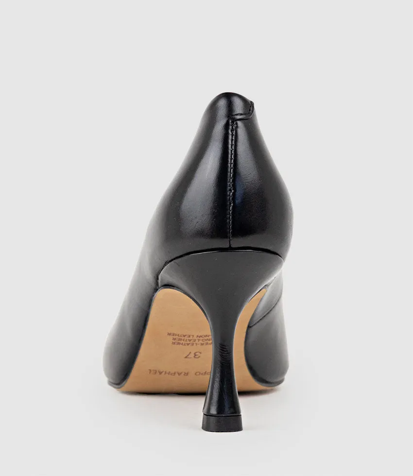 ARIEL75 Chiselled Pump in Black Calf sold by Edward Meller product image thumbnail 3