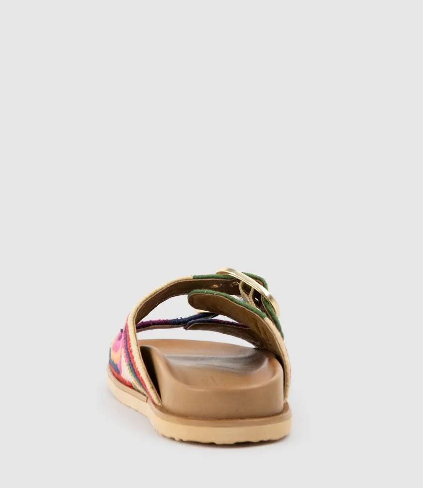 KROSS Woven Slide on Unit in Multicolour sold by Edward Meller product image thumbnail 3