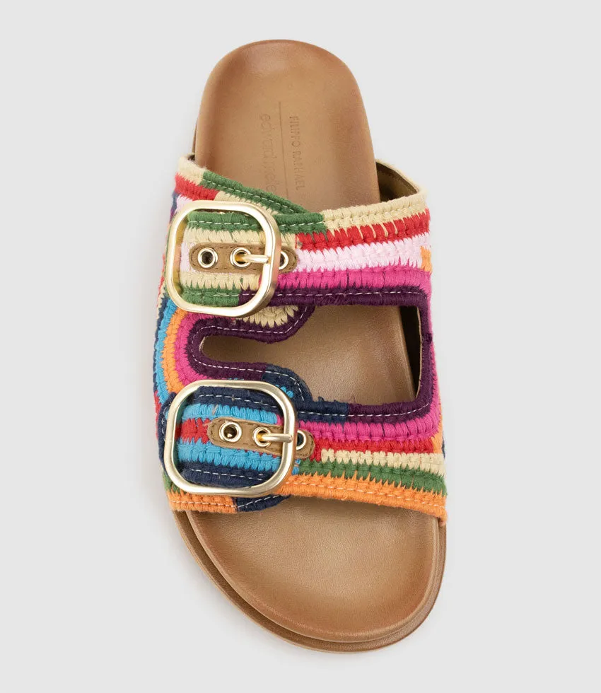 KROSS Woven Slide on Unit in Multicolour sold by Edward Meller product image thumbnail 4