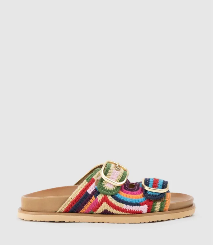 KROSS Woven Slide on Unit in Multicolour sold by Edward Meller