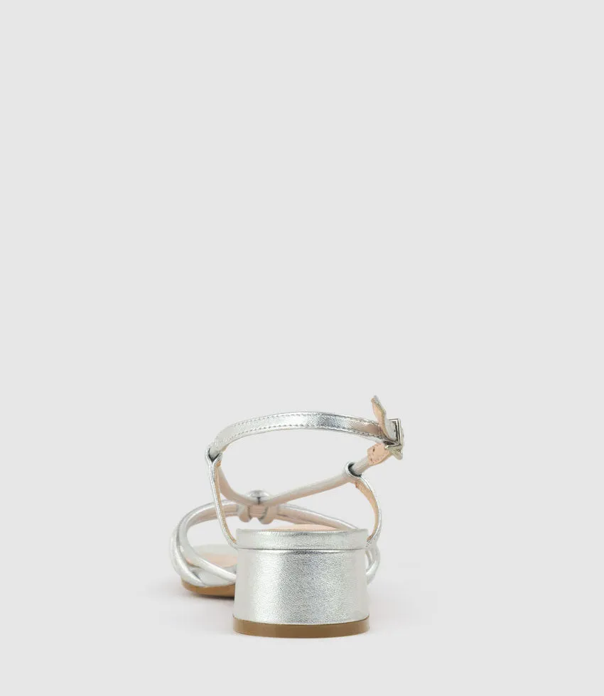 SYAN35 Tubed Knot Sandal in Silver sold by Edward Meller product image thumbnail 3
