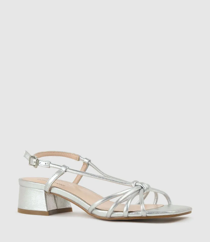 SYAN35 Tubed Knot Sandal in Silver sold by Edward Meller product image thumbnail 2