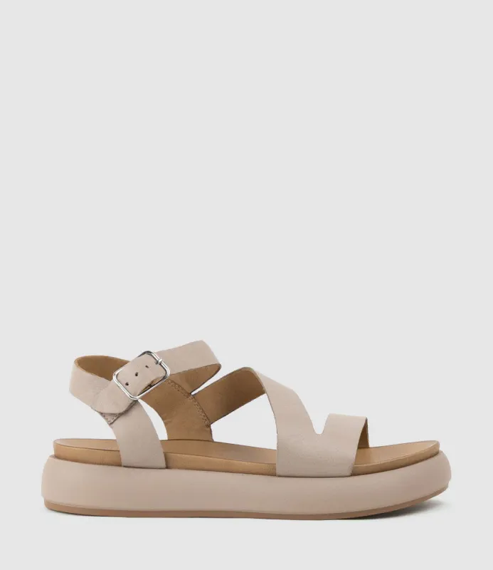 SYLAR Strappy Sandal on Unit in Grey sold by Edward Meller