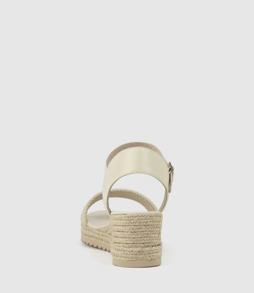 MERRIN Single Strap Low Espadrille in Natural sold by Edward Meller product image thumbnail 3