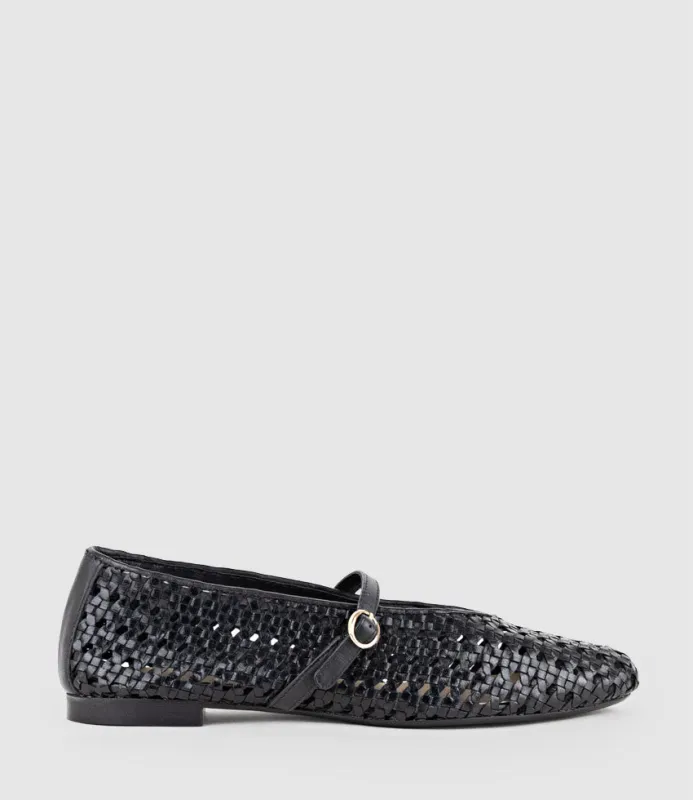 FALIN Woven Ballet in Black sold by Edward Meller