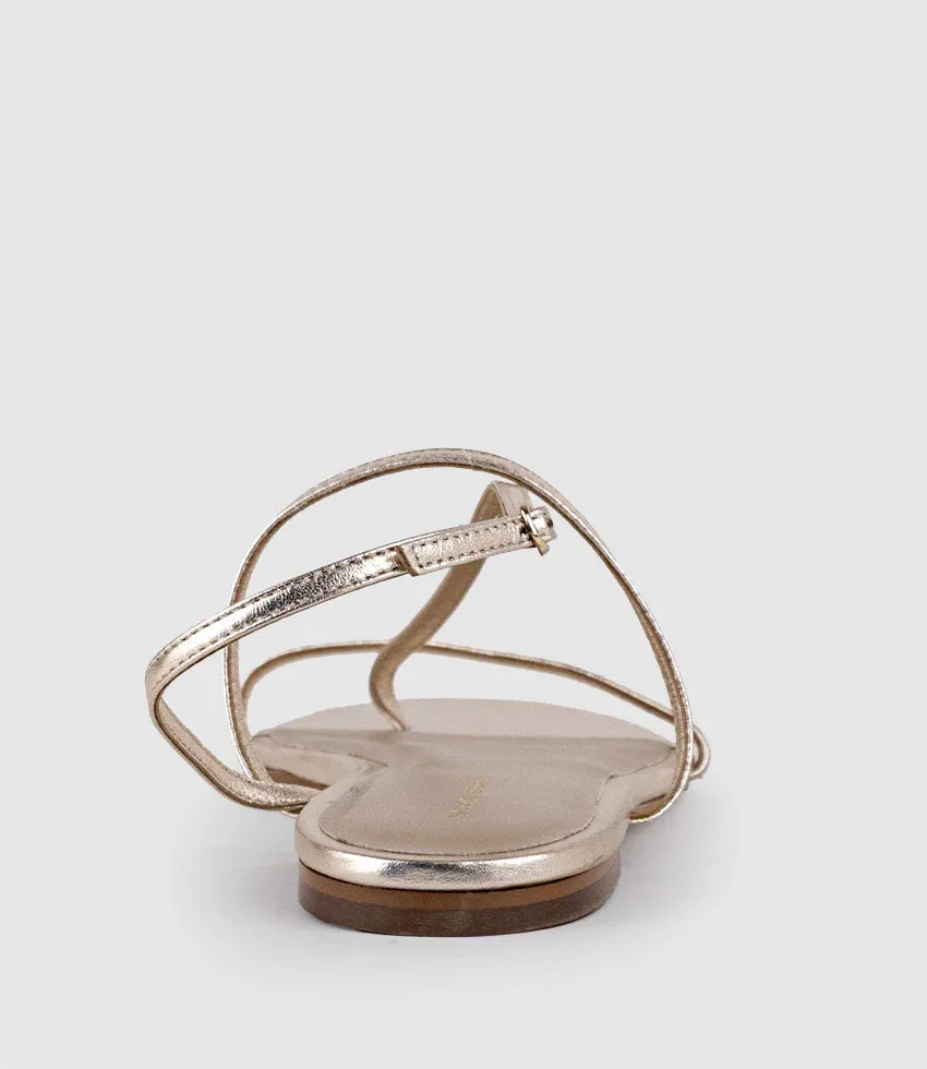 SETALLE Fine Strappy Sandal in Platino sold by Edward Meller product image thumbnail 3