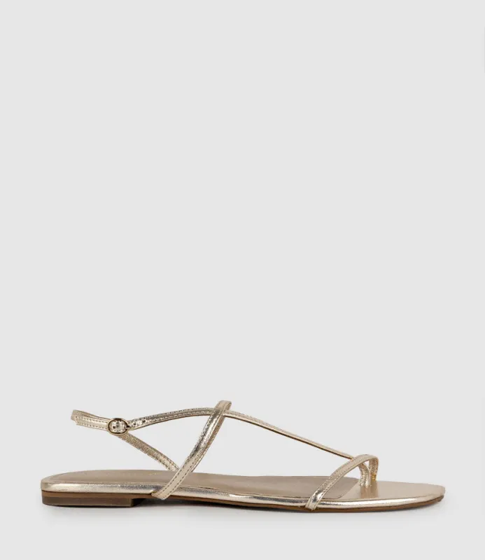 SETALLE Fine Strappy Sandal in Platino sold by Edward Meller