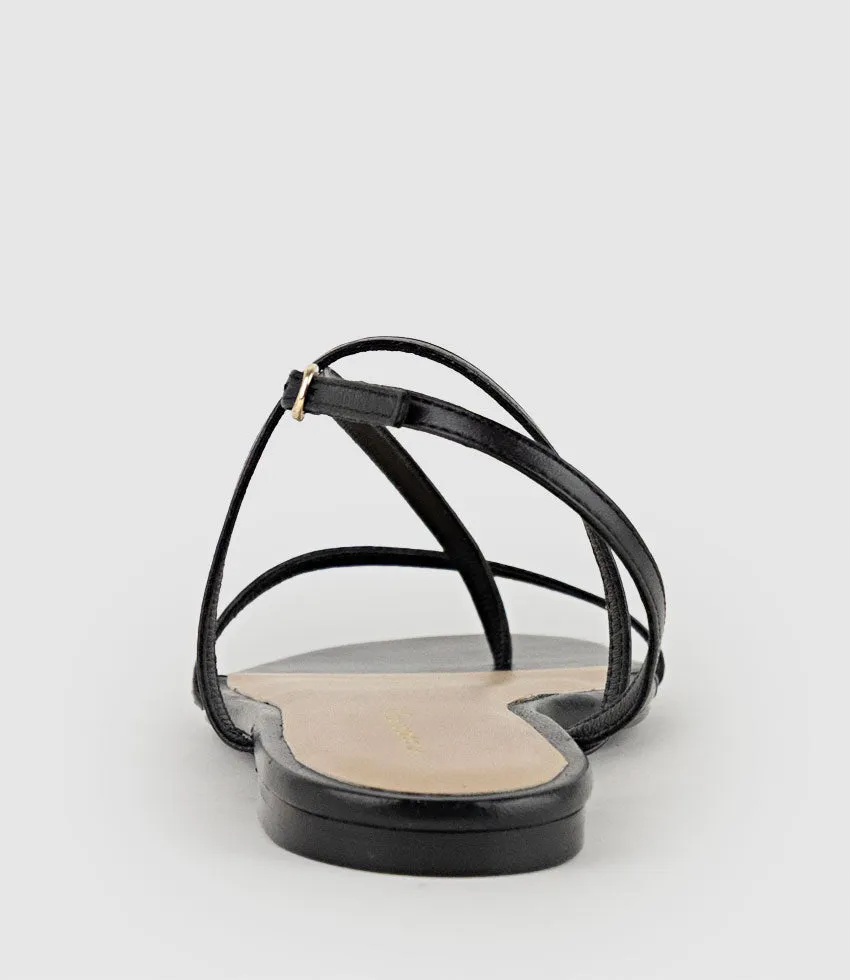 SETALLE Fine Strappy Sandal in Black sold by Edward Meller product image thumbnail 3