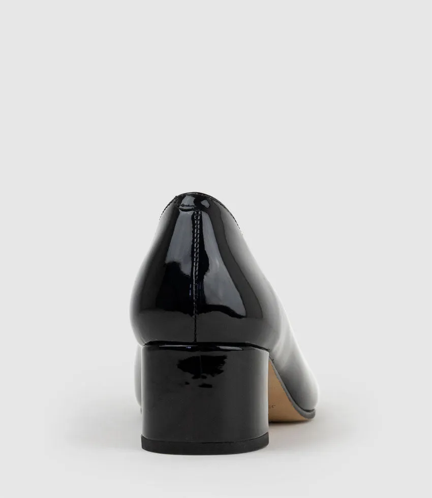 CELESTE45 Pump with Trim in Black Patent sold by Edward Meller product image thumbnail 3