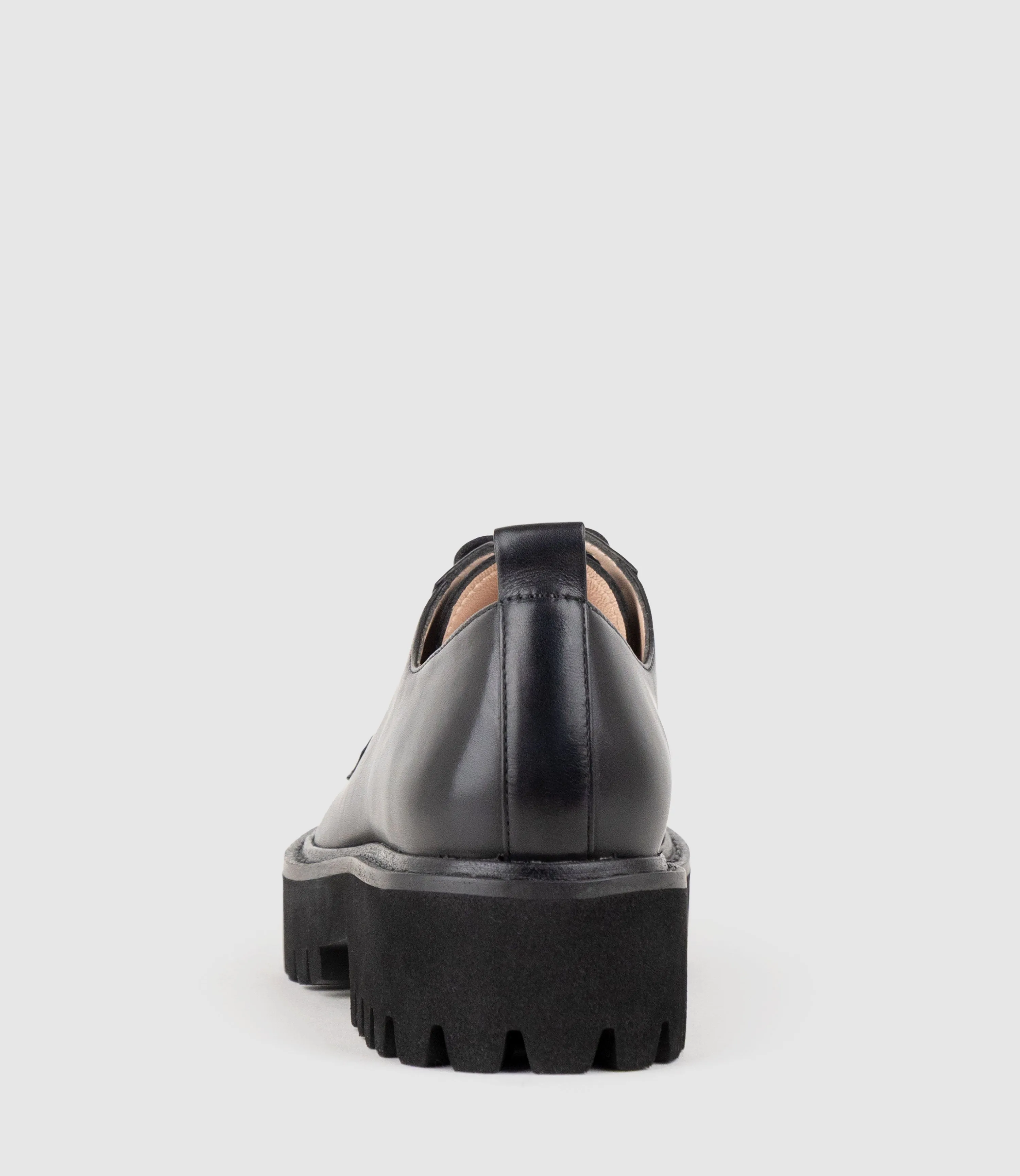 PATEO Lace Up on Chunky Sole in Black Calf sold by Edward Meller product image thumbnail 3