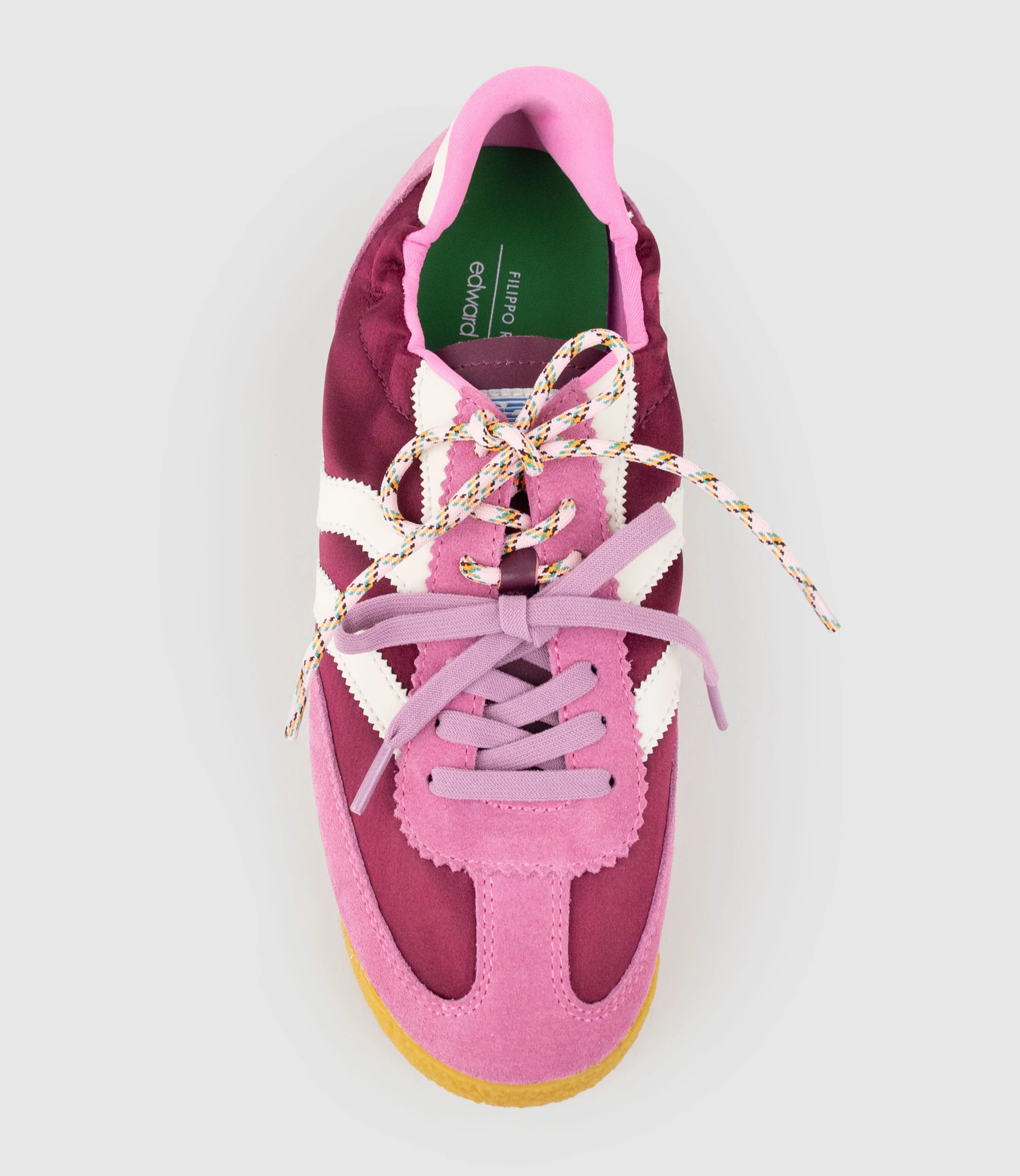 JOVIAL Elastic Sneaker in Burgandy Combo sold by Edward Meller product image thumbnail 5