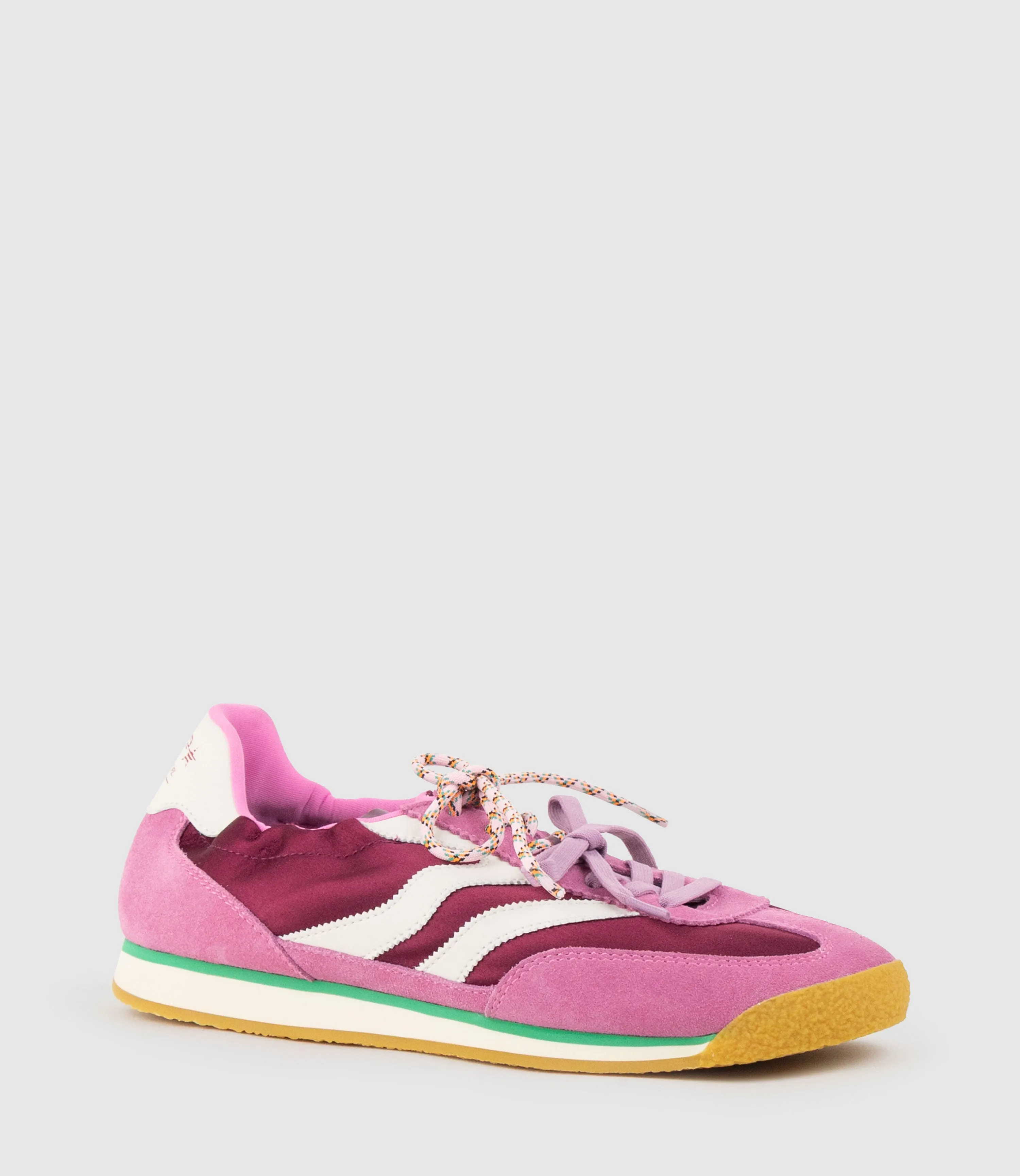 JOVIAL Elastic Sneaker in Burgandy Combo sold by Edward Meller product image thumbnail 3