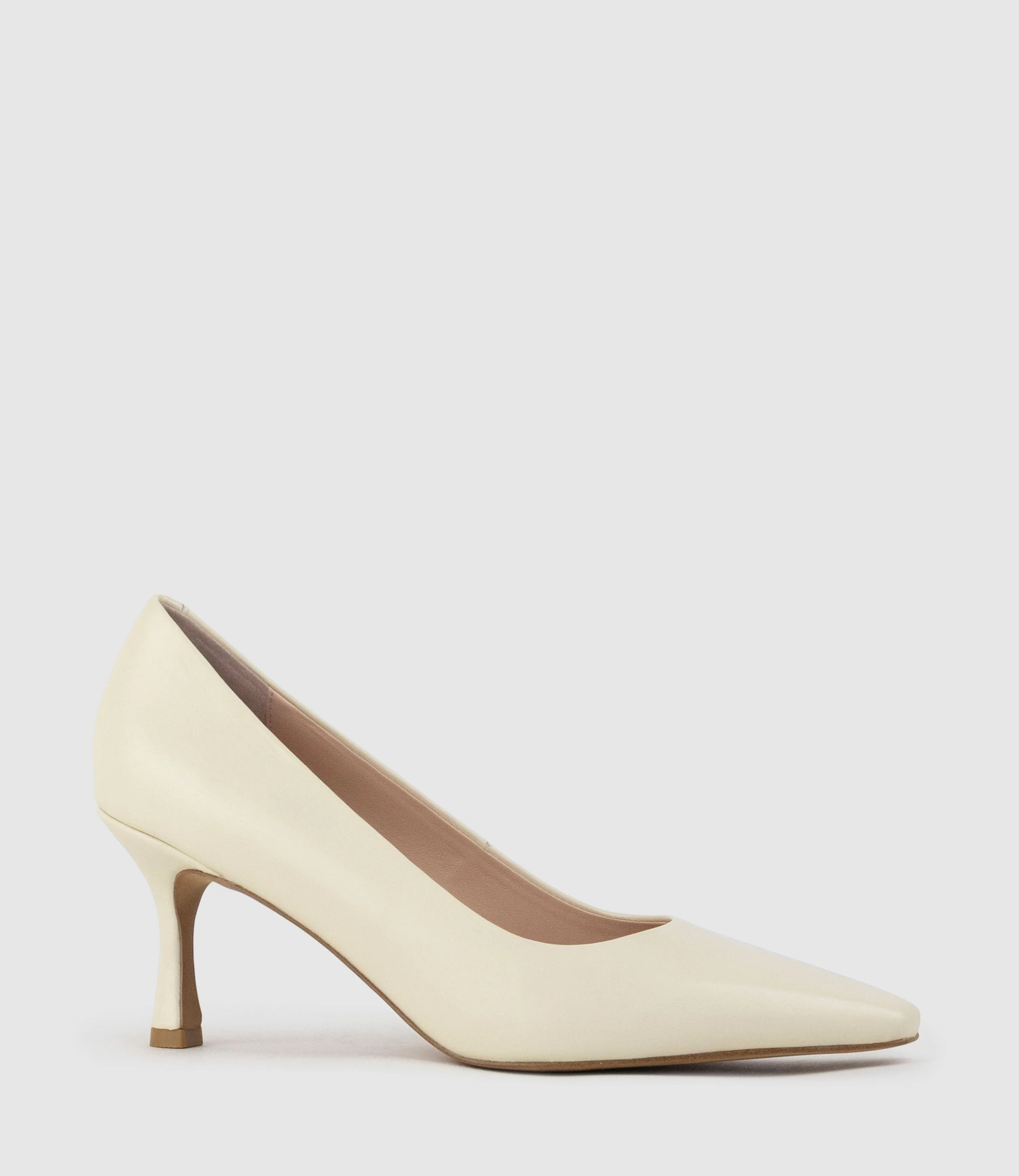 ARIEL75 Chiselled Pump in Offwhite Calf sold by Edward Meller product image thumbnail 3