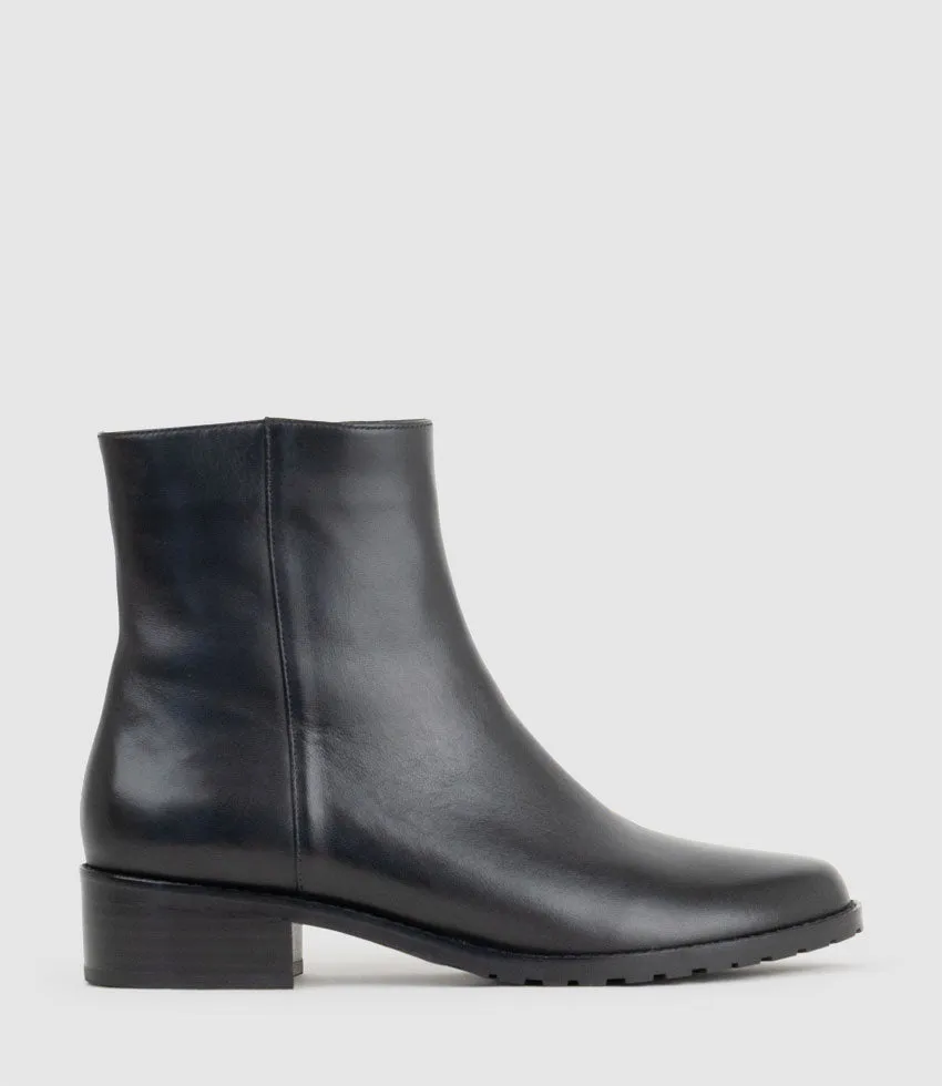 WARREN30 Ankle Boot in Black sold by Edward Meller