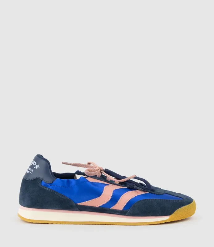 JOVIAL Elastic Sneaker in Blue Combo made by Edward Meller