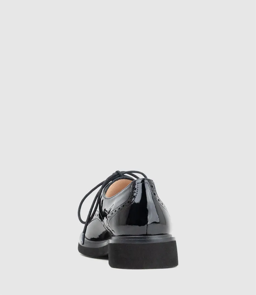 PAOLO Lace Up in Black Patent sold by Edward Meller product image thumbnail 4