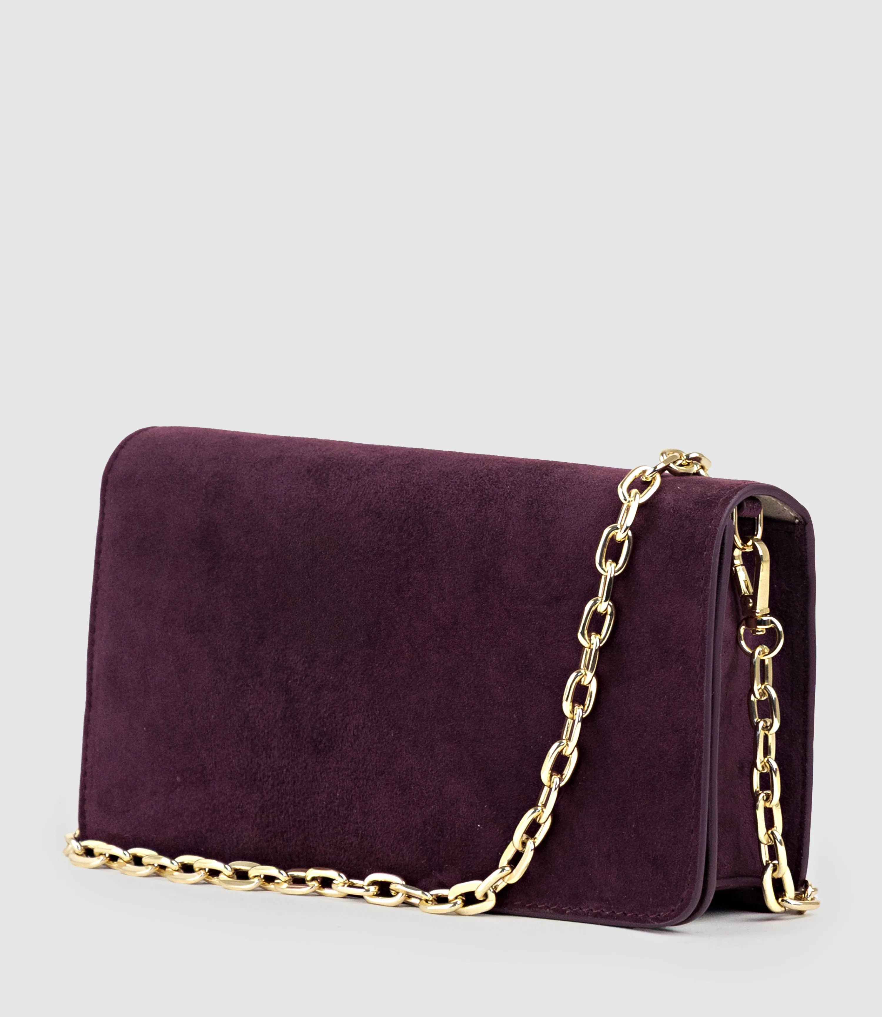 NYX Evening Bag in Eggplant Suede sold by Edward Meller product image thumbnail 3