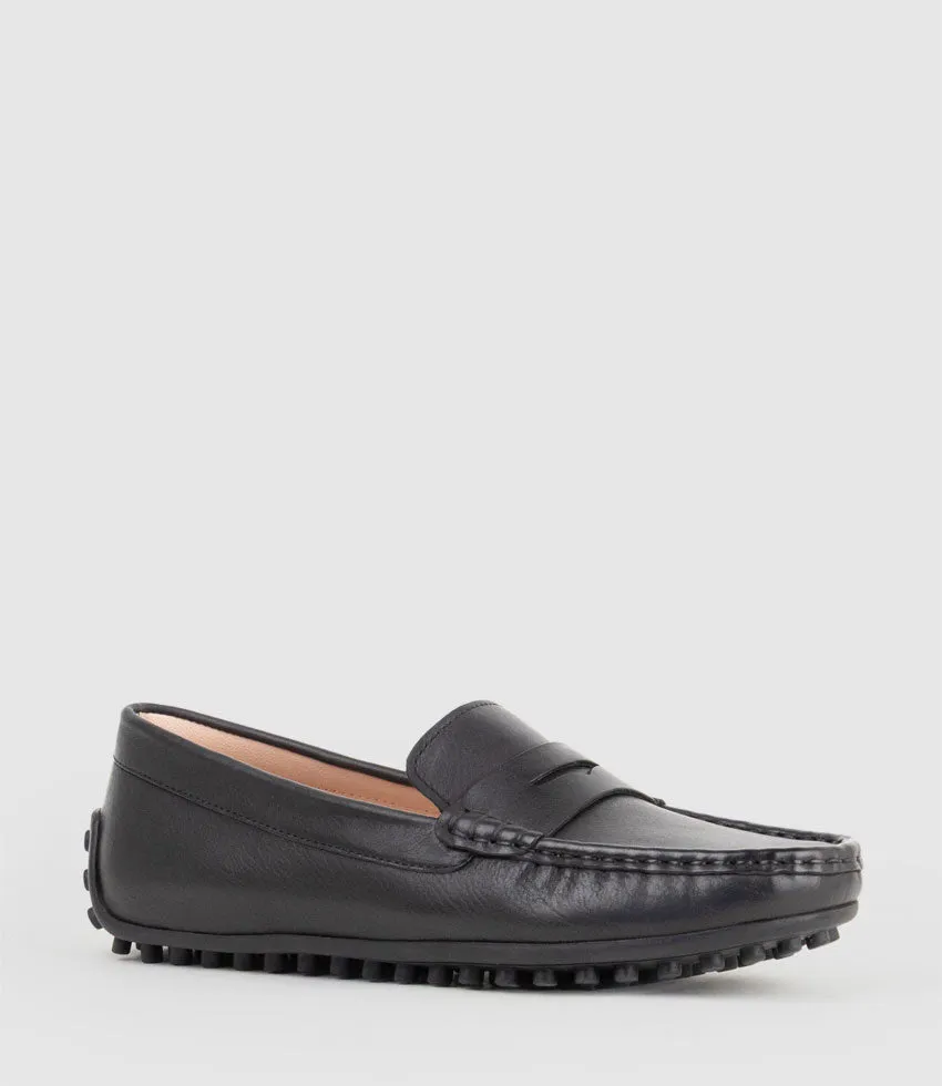 GALLEY Moccasin in Black Calf sold by Edward Meller product image thumbnail 2