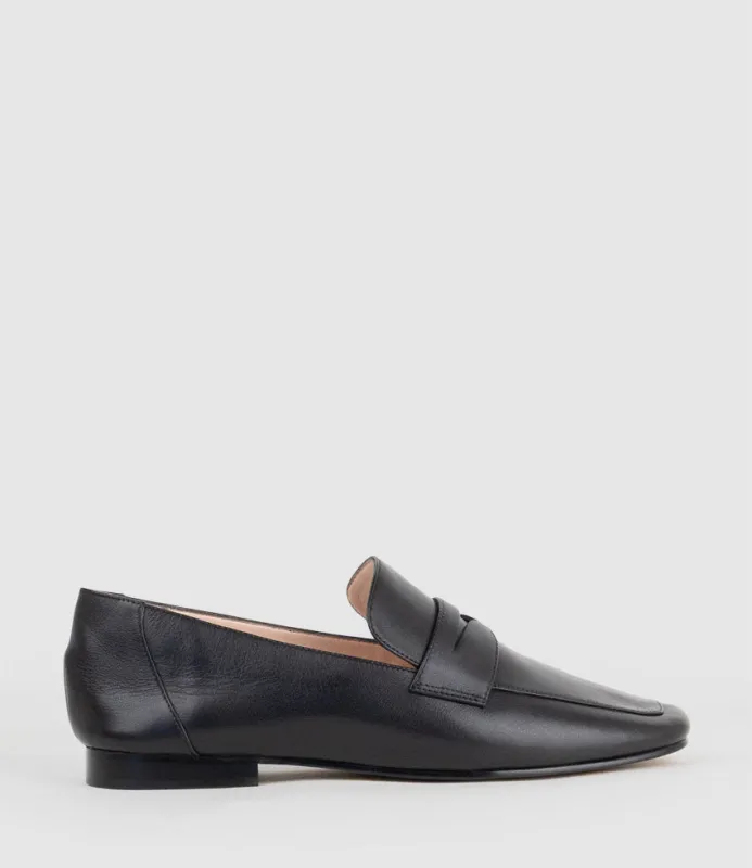 FAXON Loafer in Black Calf made by Edward Meller