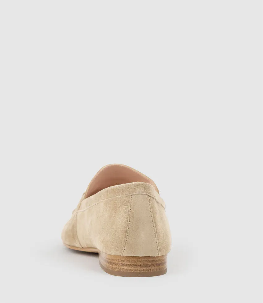 GARNET Moccasin with Bar Trim in Sahara Suede sold by Edward Meller product image thumbnail 3