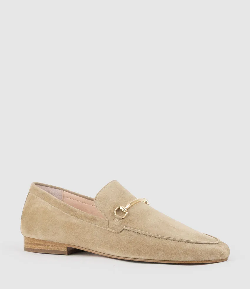 GARNET Moccasin with Bar Trim in Sahara Suede sold by Edward Meller product image thumbnail 2
