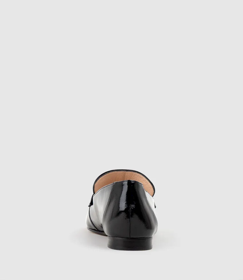 FAXON Loafer in Black Crinkle Patent sold by Edward Meller product image thumbnail 3