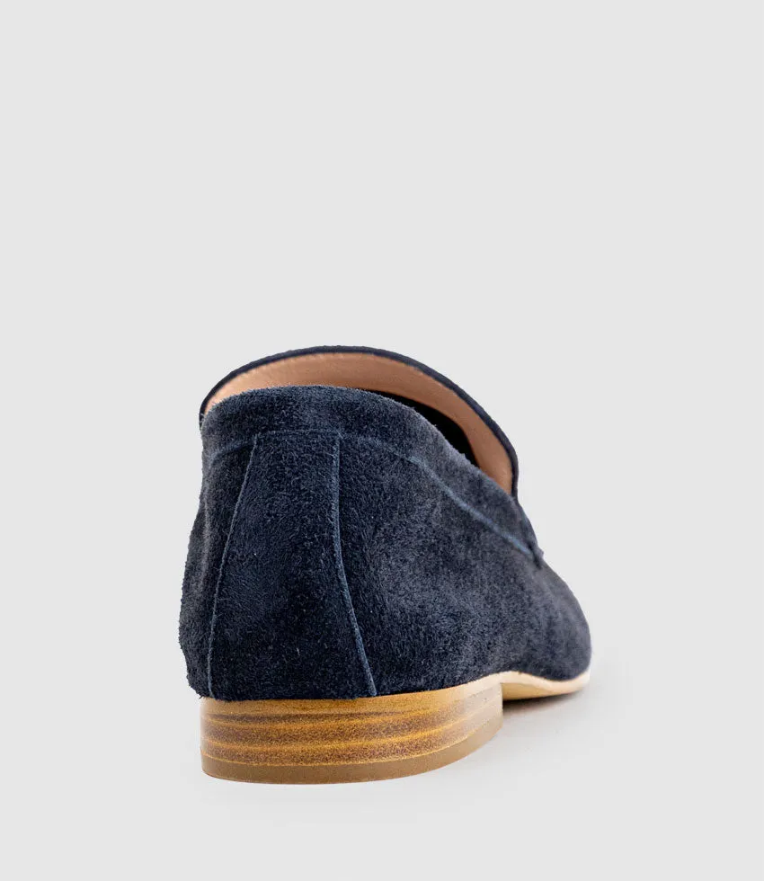 HALT Stitched Loafer in Navy Suede sold by Edward Meller product image thumbnail 3