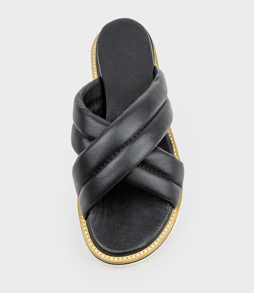 KEYLA Crossover Slide in Black sold by Edward Meller product image thumbnail 4
