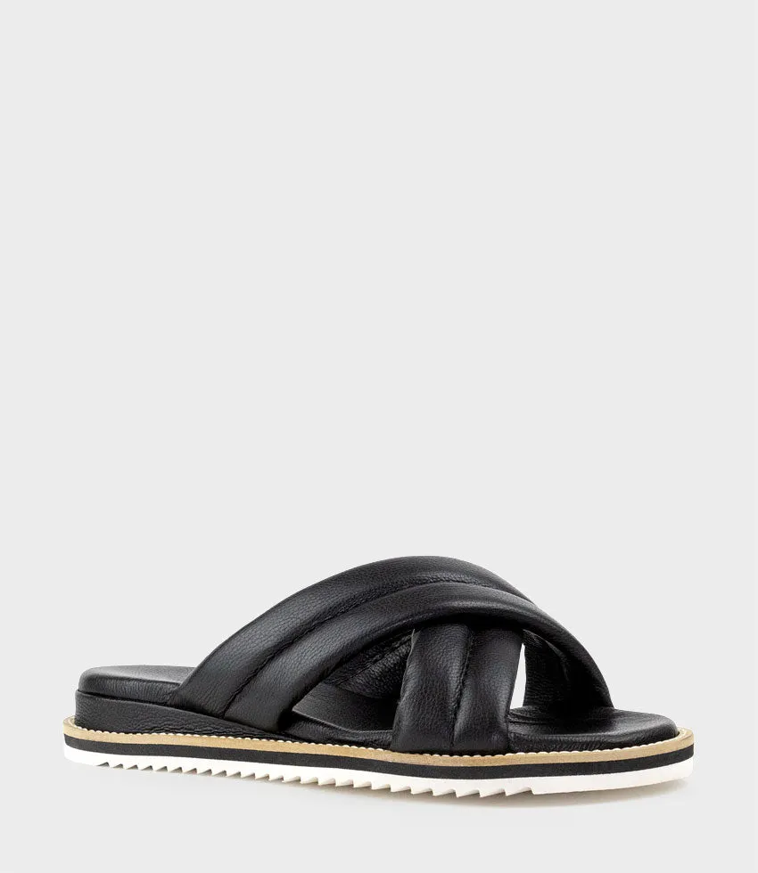 KEYLA Crossover Slide in Black sold by Edward Meller product image thumbnail 2