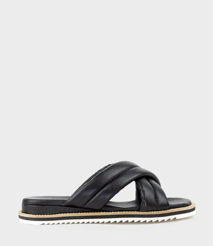 KEYLA Crossover Slide in Black sold by Edward Meller