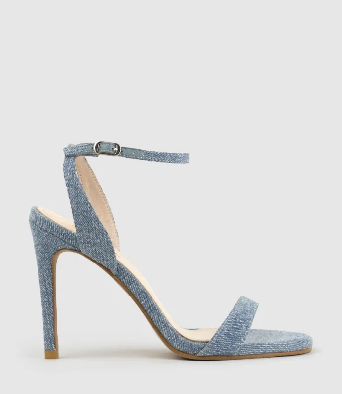 WISP100 Single Strap Sandal in Denim sold by Edward Meller