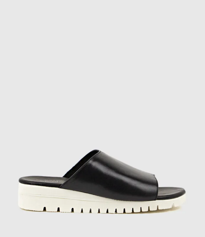 KIMBA Slide On Unit Sole in Black sold by Edward Meller
