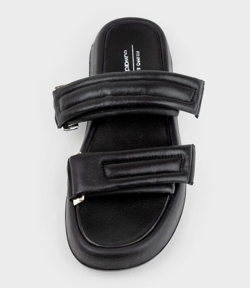 HAMLET Quilted Strap Slide on Unit in Black sold by Edward Meller product image thumbnail 4