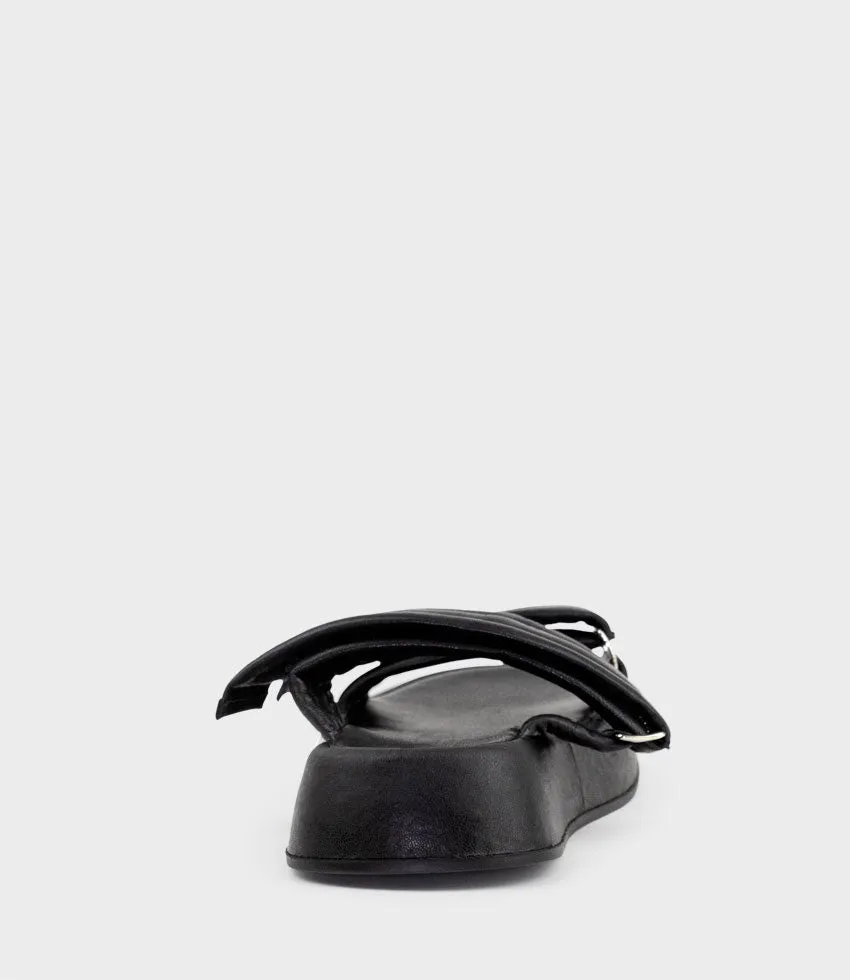 HAMLET Quilted Strap Slide on Unit in Black sold by Edward Meller product image thumbnail 3