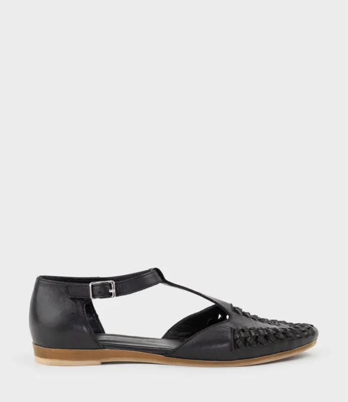 SWAIN Closed Toe Sandal in Black sold by Edward Meller