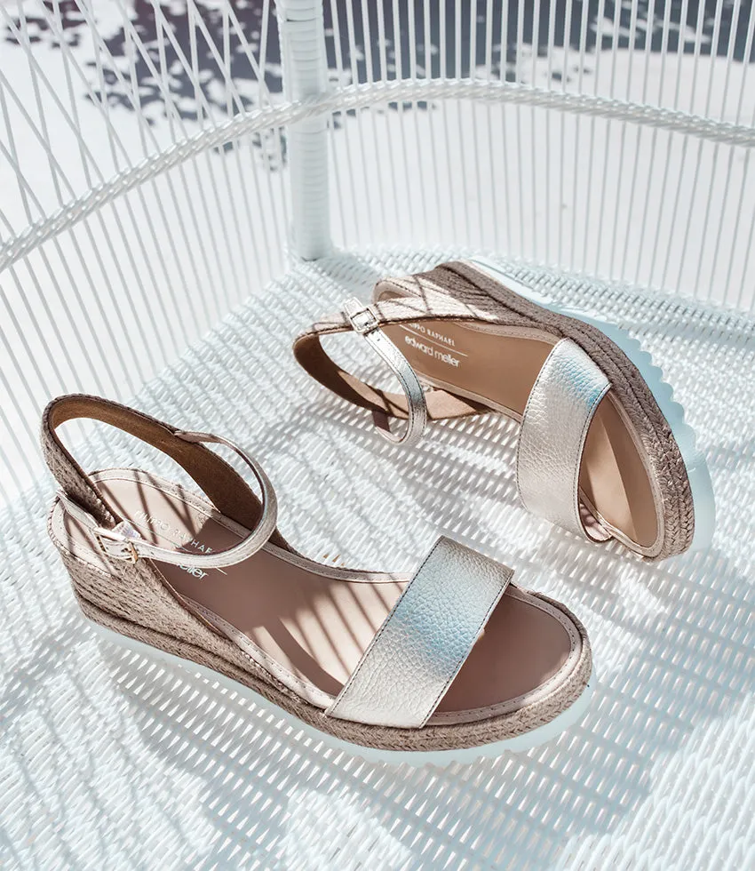 MYLO Single Strap Espadrille in Platino sold by Edward Meller product image thumbnail 2