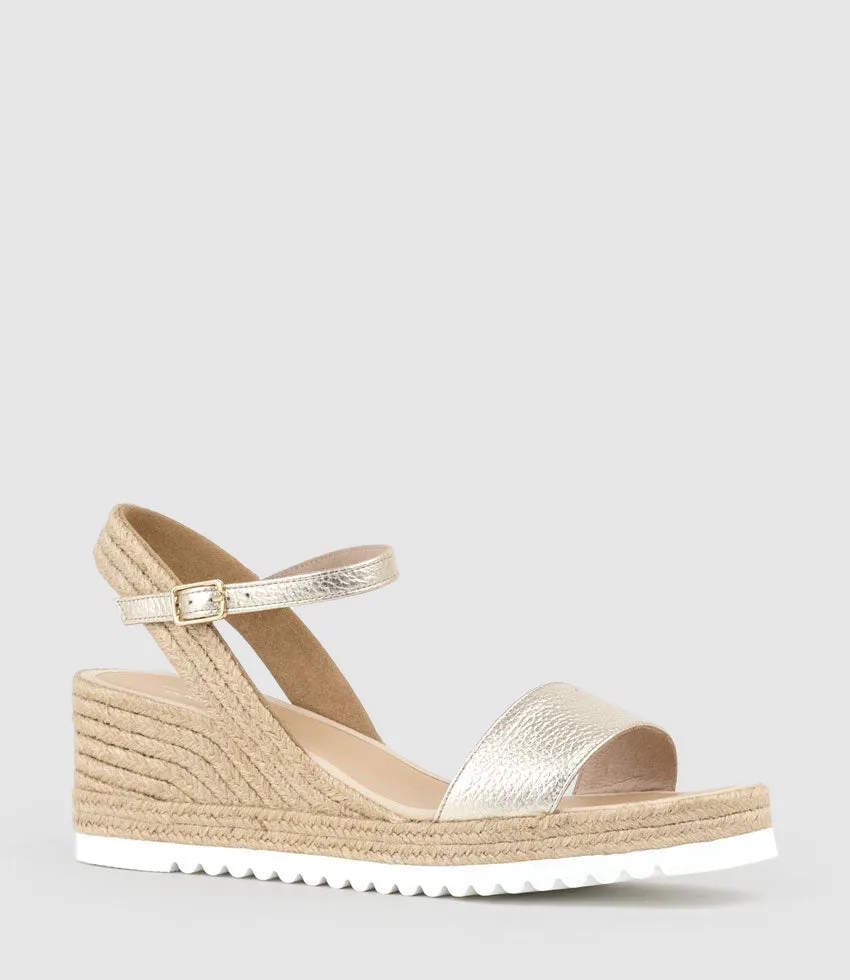 MYLO Single Strap Espadrille in Platino sold by Edward Meller product image thumbnail 3