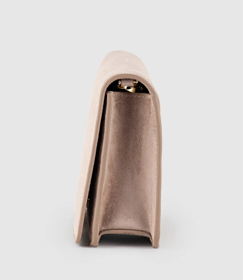 NYX Evening Bag in Nude Suede sold by Edward Meller product image thumbnail 4