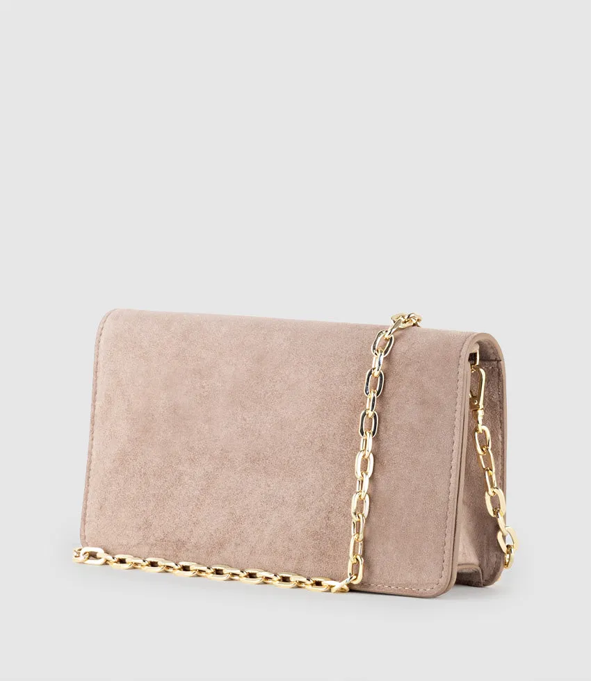 NYX Evening Bag in Nude Suede sold by Edward Meller product image thumbnail 3