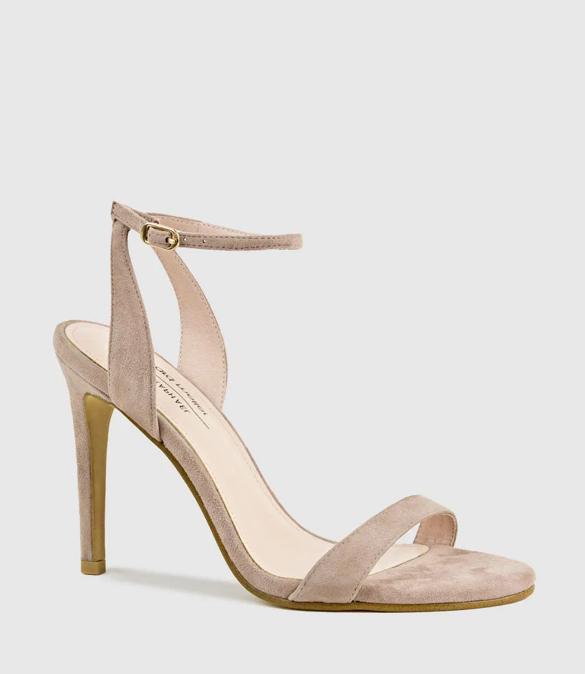 WISP100 Single Strap Sandal in Nude Suede sold by Edward Meller product image thumbnail 3